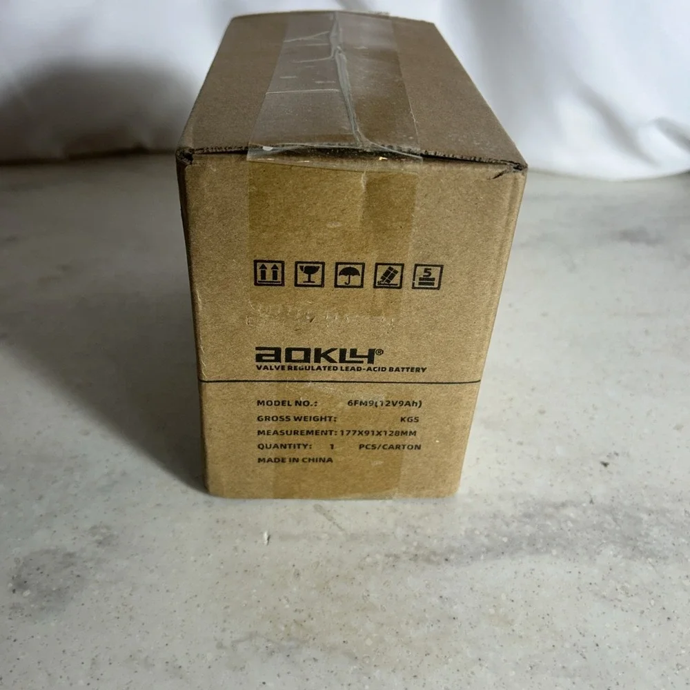 Aokly Valve Regulated Lead-acid Battery 12V 9ah